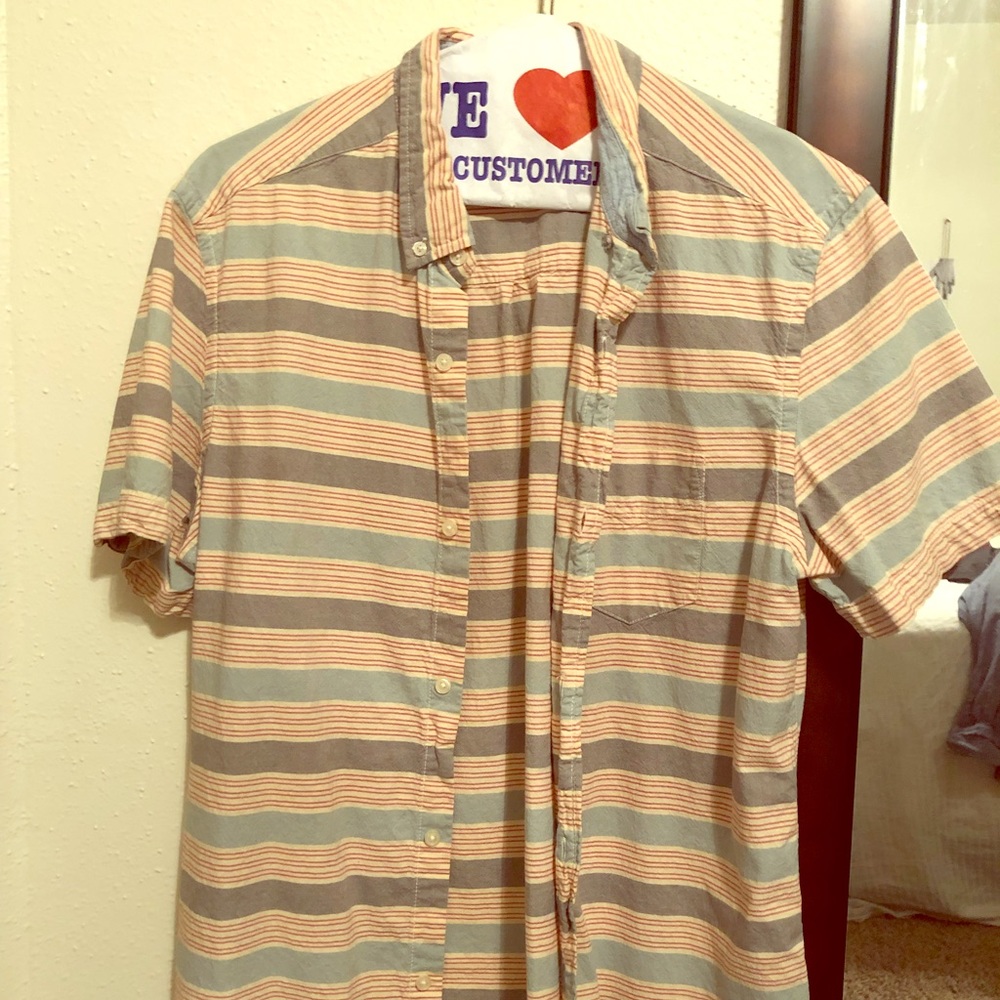 Men’s Large Button Up Short Sleeve Shirt